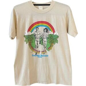 Vintage 80s Striders Tropic Lightning Rainbow Run Hawaii Single Stitch Shirt M